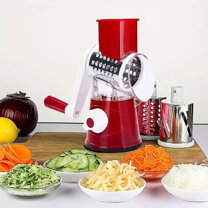 3 in 1 Rotary Cheese Grater Vegetable Slicer