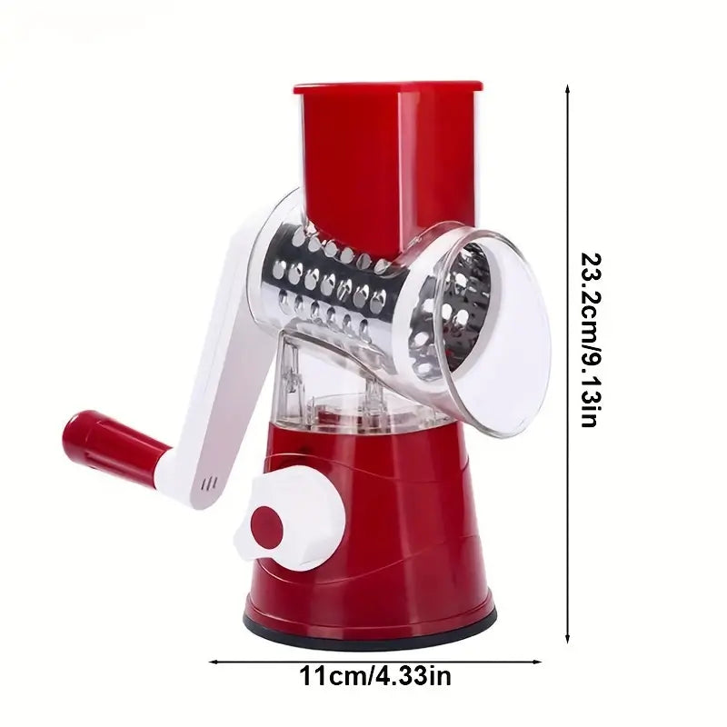 3 in 1 Rotary Cheese Grater Vegetable Slicer