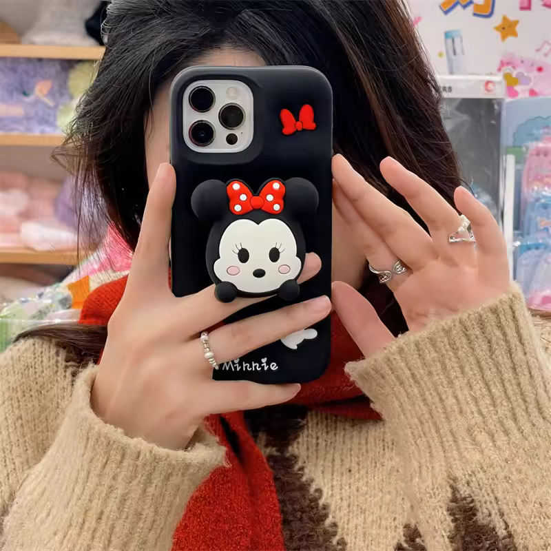 3D Minnie Bracket iPhone 15 Case