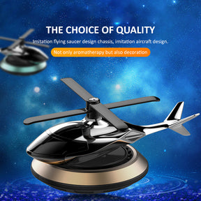 Metal Solar Helicopter Car Air Freshener