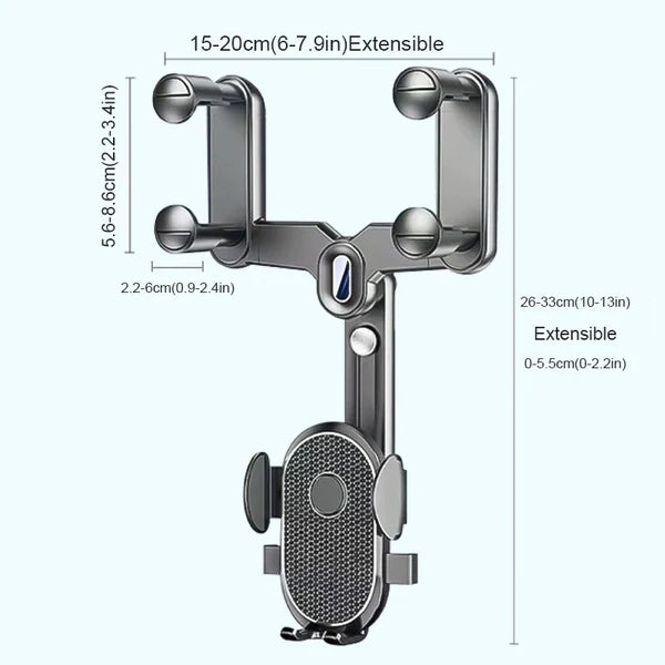 Rotatable and Retractable Car Phone Holder