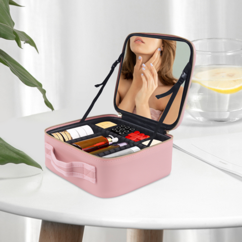 LED Make Up Bag - Waterproof Portable Cosmetic Organizer